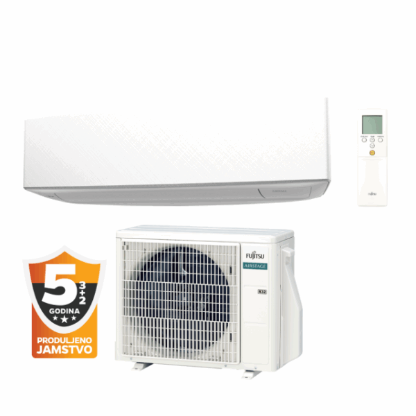 Fujitsu Design Inverter 3.4 kW - bijela - ASEG12KETF/AOEG12KETA